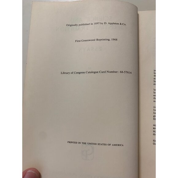 Science and Christian Tradition Essays by Thomas H. Huxley 1968 LS5 - Picture 7 of 9